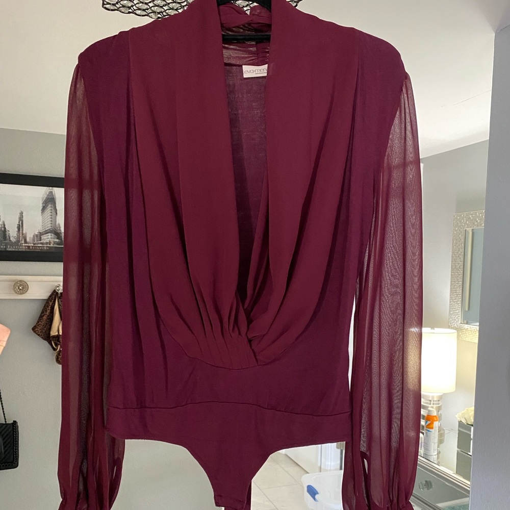 Eva mendes Mila blouse- burgundy small